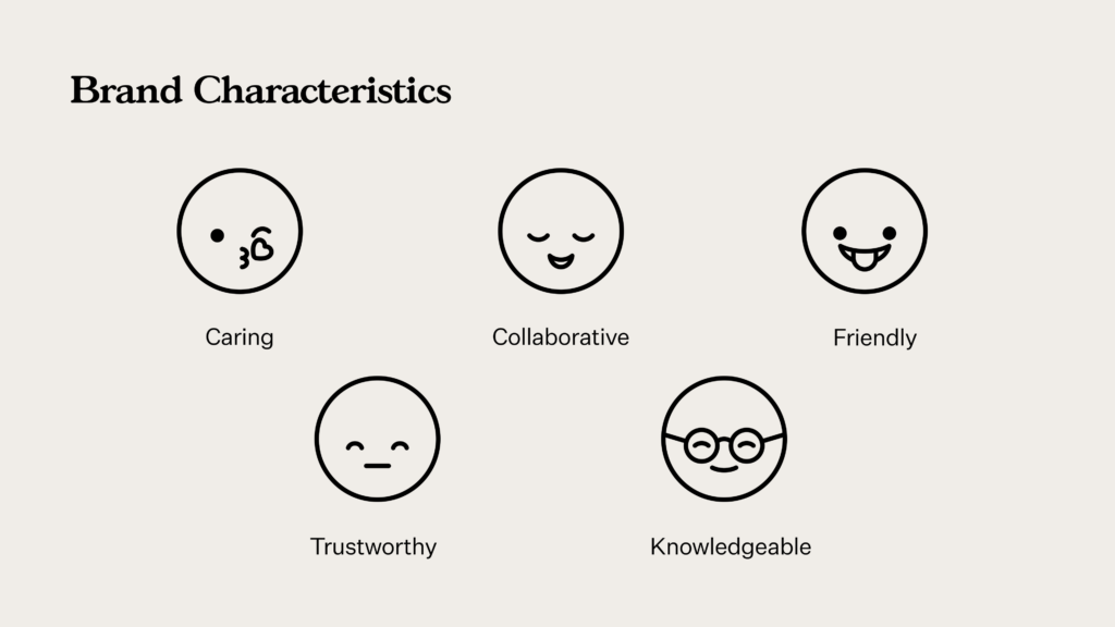 brand characteristic emoticons