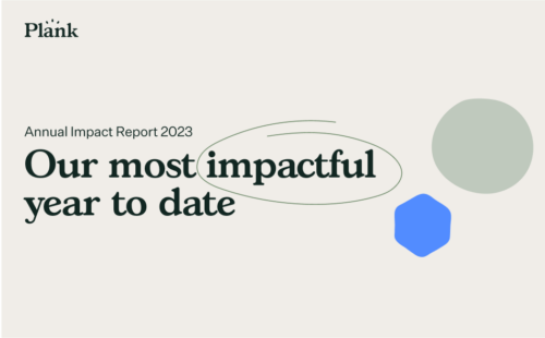 Homepage of the Impact Report micro site
