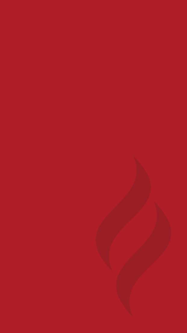 Claremont Graduate University Flame logo on red background